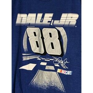 Dale Earnhardt Jr. #88 NASCAR Men's Blue Short Sleeve Racing T-Shirt - Size XL